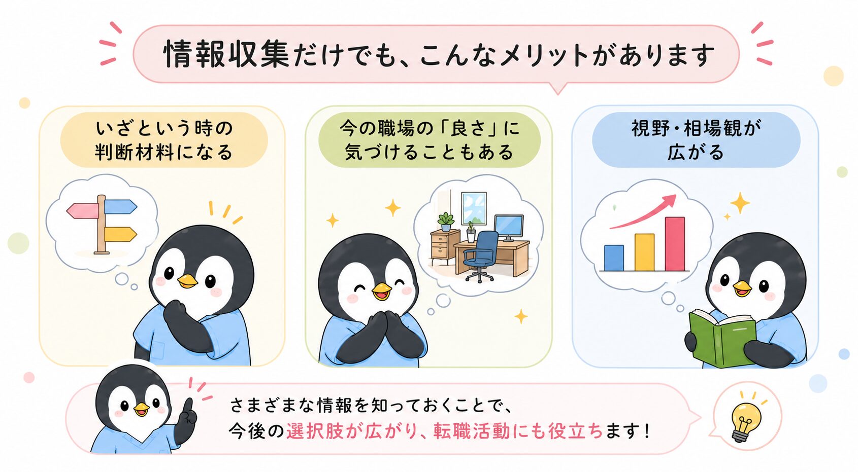 転職活動と情報収集の違い。求人を眺めて情報を集めるだけなら情報収集
